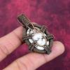 Wild Horse Magnesite Gemstone Pendant Copper Wire Wrapped Handmade Pendant