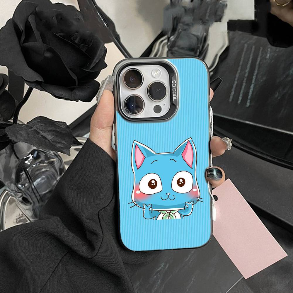 ANIME P-FAIRY TAIL Handyhülle Für iPhone 17,16,15,14,13,12,Pro MAX Weiß Matt Stoßfeste Hülle