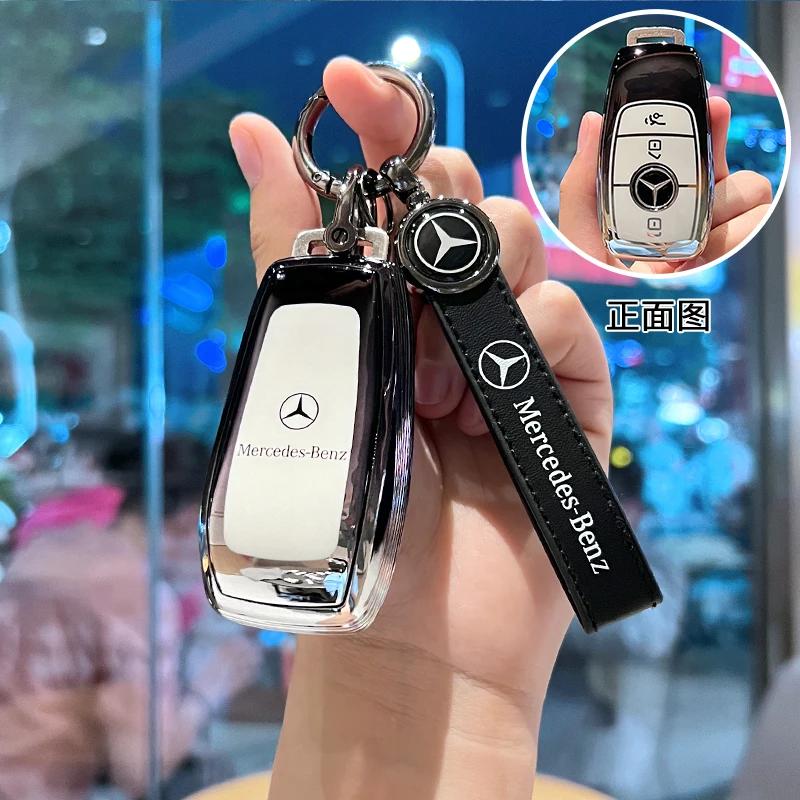 VFO1 Car Key Case Cover Protection Shell for Mercedes Benz A C E S G Class GLC CLE CLA W177 W205 W213 W222 X167 AMG Accessories