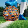 Hot Wheels Print Size 5 Soccer Ball, PU Wear Resistant Football for Match Training and Daily Practice, Birthday Gift for Soccer Fans