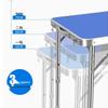 Portable Aluminum Folding Camping Table and 4 Stools Set