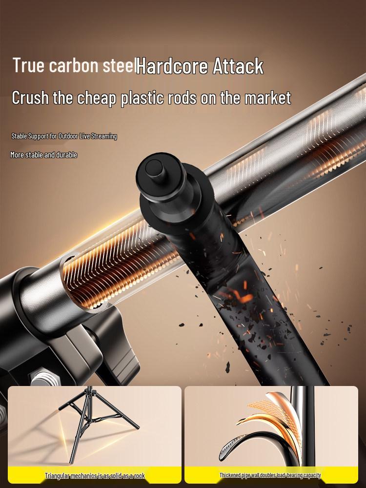 Dedicated Mobile Phone Holder Tripod with Fill Light for Live Broadcasts and Outdoor Shooting