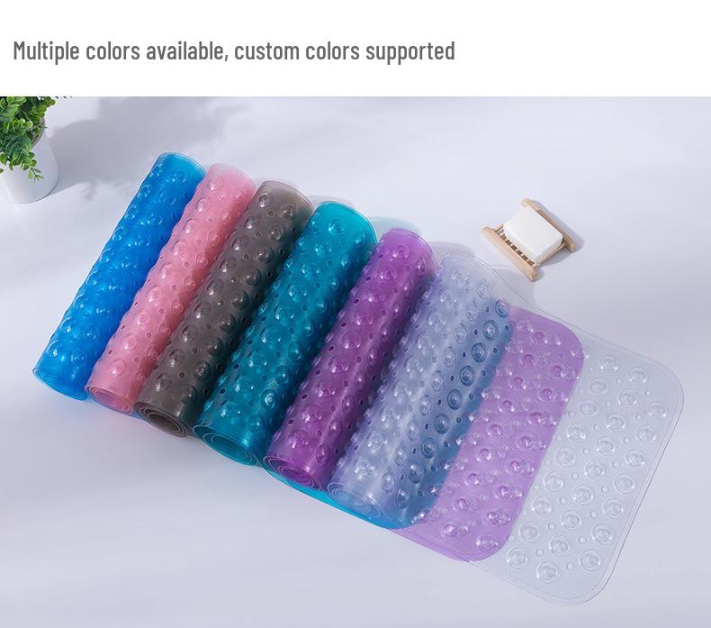 Eco-friendly PVC Anti-slip Bathtub and Shower Mat with Suction Cups