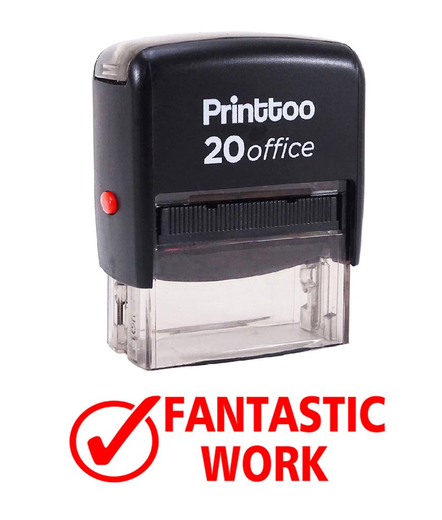 Printtoo FANTASTIC WORK Self Inking Rubber Stamp Office Stationary Custom