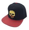 European and American new crocodile pattern PU leather baseball cap male trend hip hop skull flat brim hat street men and women