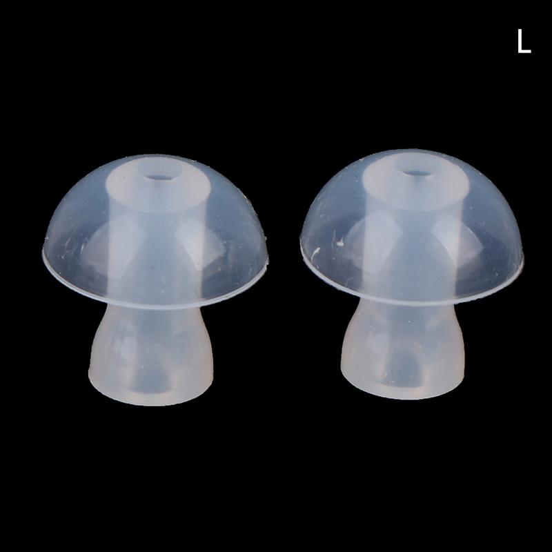 2 Pcs Ear Caps Cushion For Hearing Aid Earphone In-Ear Eartips Silicone Earphone Covers Tips Earbuds