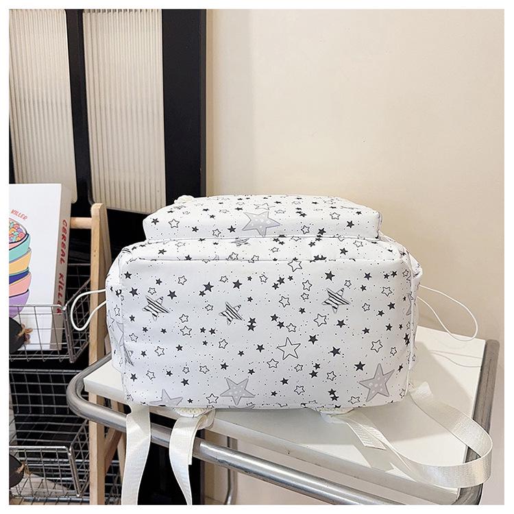 Hochwertiger, leichter, bonbonfarbener Outdoor-Rucksack - Großes Fassungsvermögen, niedliches Stern-Design