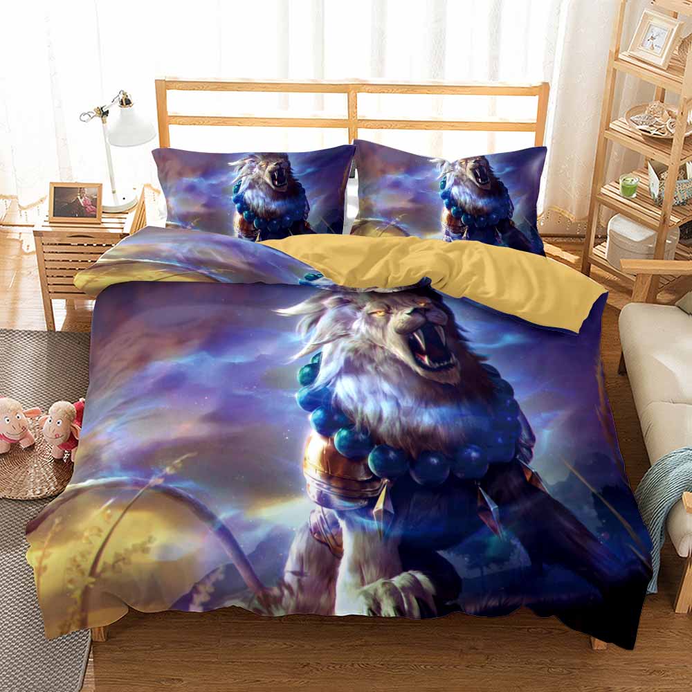 

Принтованное Постельное Белье Animal Love Львиный Пододеяльник Комплекты Постельного Белья с Наволочками Housse De Couette Спальный Комплект Одеяло Королевский Размер 3 Предмета Новый EU single(135x200cm)