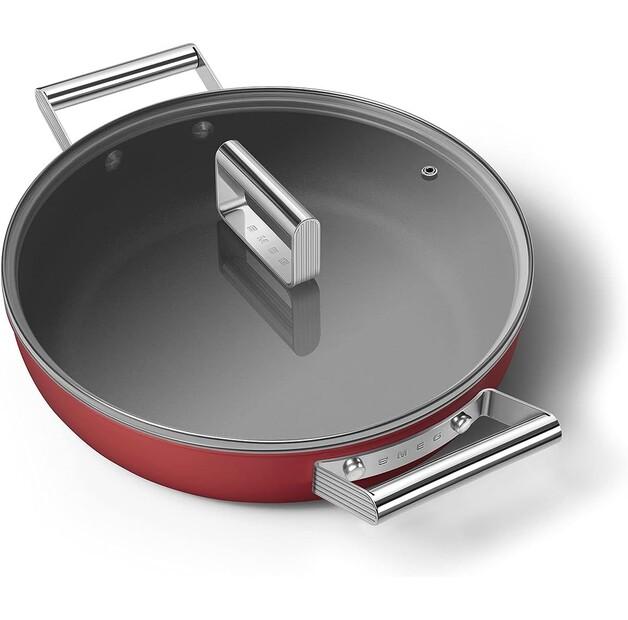 Сковорода для тушения Smeg CKFD2811RDM 28 см