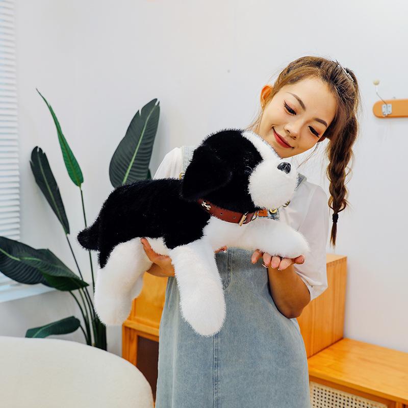 Myk og Søt Hund Plysjleke Søt Kjæledyr Golden Retriever Husky Hjemmedekorasjon Barn Beagle Dukke Kontor Midjestøtte