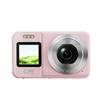 4K UHD 64MP Double Screen Digital Camera 18X Zoom Portable Pink for Students Travel Vloggings