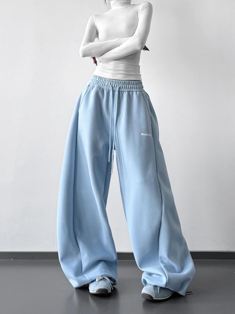 2025 Women's Autumn/Winter Loose Fit Wide-Leg Sports Pants