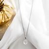 [Gift from the Gods] Miyazaki Prefecture Takachiho Quartz 10mm Bead Necklace, Crystal Quartz Pendant Necklace, Venetian Silver Chain 45cm, Round Bead