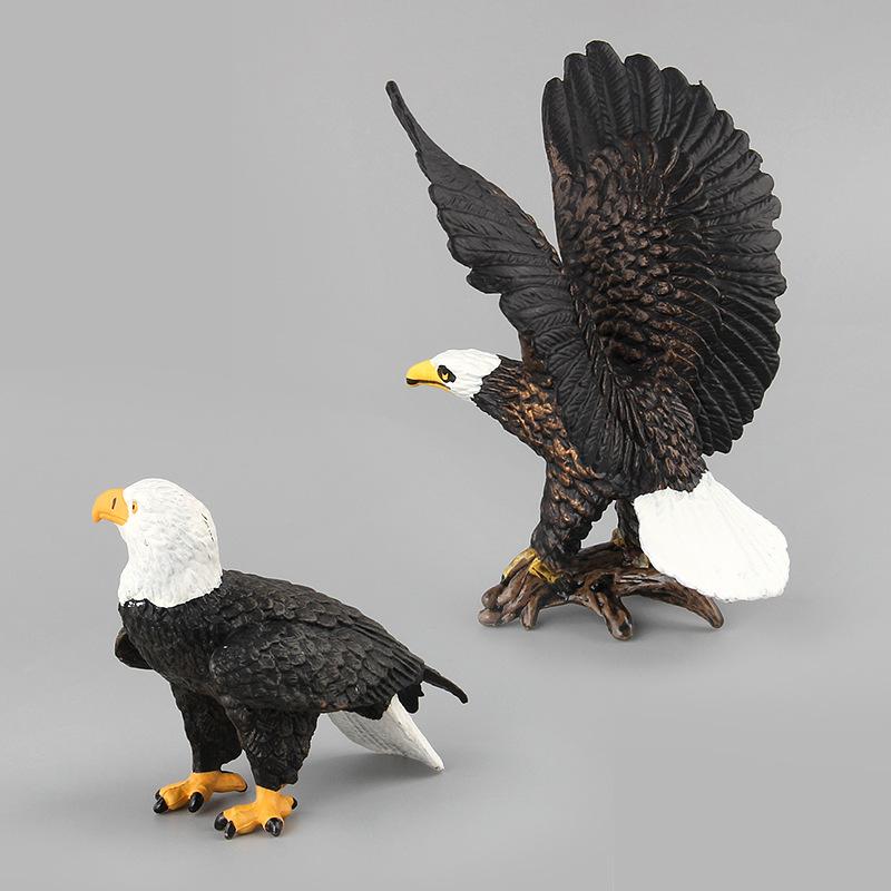 Animal Model Simulation Animal Toy Bird Of Prey Model Bald Eagle Owl Animal Model Static Ornament Doll