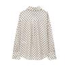 Women's Polka Dot Shirt with Bow - Spring/Summer 2025 Collection: Sweet, Versatile Drape, and Simple Design.