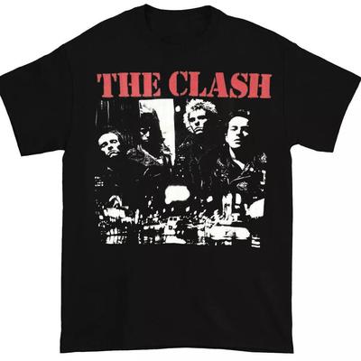 Rare The Clash Band T-Shirt Classic Black S-5XL Unisex T-Shirt