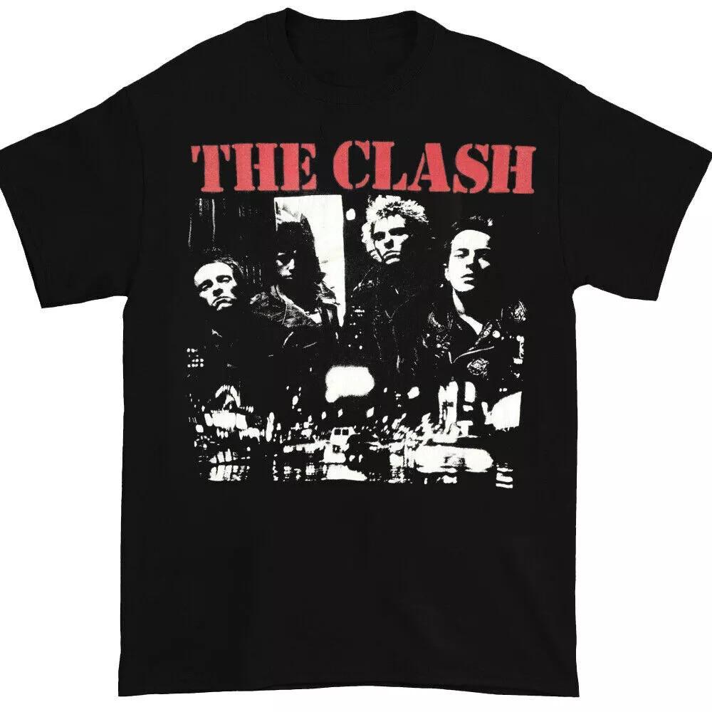 

Rare The Clash Band T-Shirt Classic Black S-5XL Unisex T-Shirt XXXXL