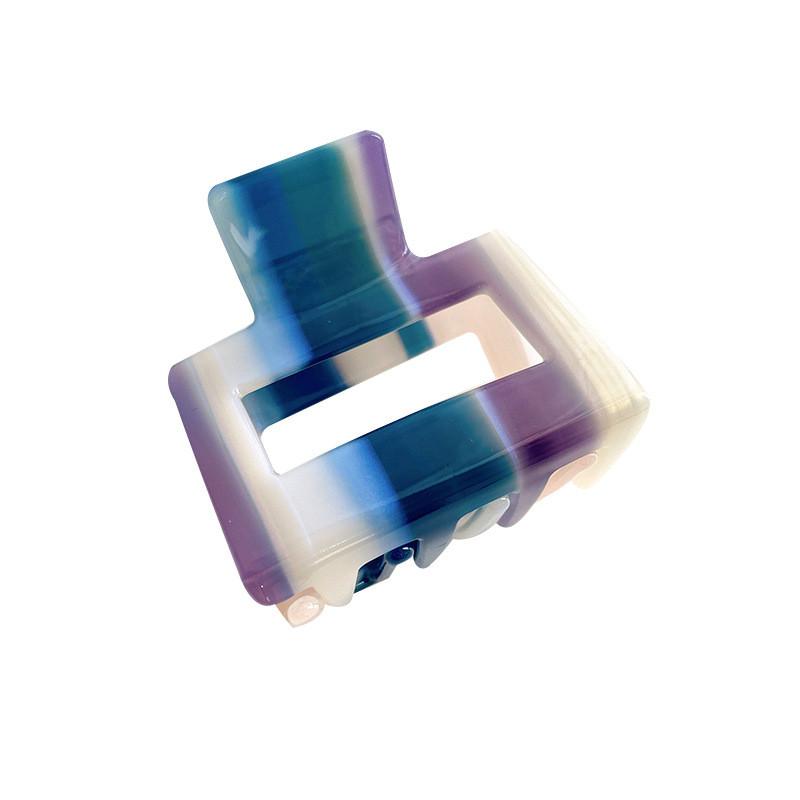 Elegant Handcrafted Gradient Color Small Hair Claw Clip For Women With Vintage Style