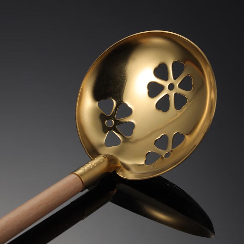 304 Stainless Steel Soup Ladle with Wooden Handle