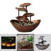 Lotus Leaf Ingot Minimalist Fountain With Abs Material For Home Decor And Gift