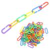 Plastic Chain Bird Toy Plastic CClips Hooks Chain Links Parrot Educational Bird Chewing Toy
