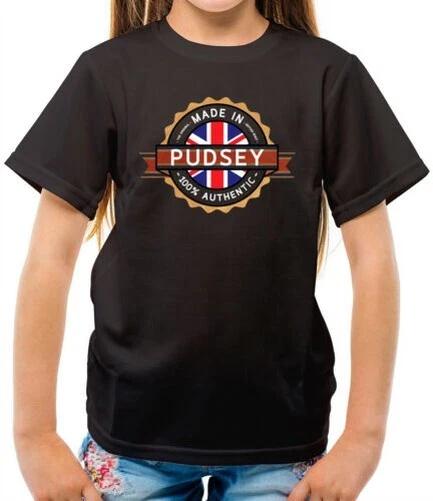 Made IN Pudsey T-Shirt - City - Hometown - Born IN - Bear - West Yorkshire 100