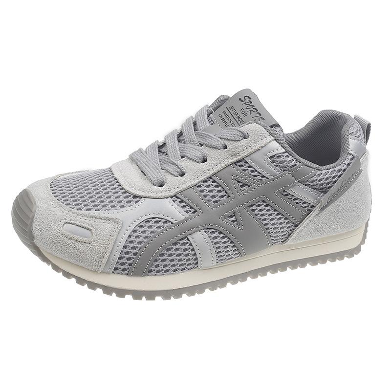 

thick-soled Dexun shoes women s 2025 new popular women s shoes summer breathable mesh Forrest Gump casual sports sneakers 35 серый