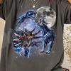 Three Frostvark Moon Shirt, Vintage Monarch Monster Galaxy Tee, Celestial Frostvark Art, Aesthetic 90s Kaiju Graphic, Ice Titan Nature Gift