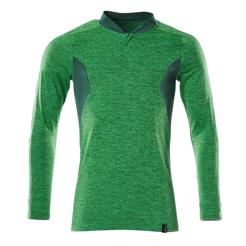 Mascot Mens Accelerate Flecked Coolmax Long-Sleeved Polo Shirt