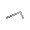 Shinwa Sokutei Square Ruler, Thick, Wide, Silver, 15cm, Same Scale On Both Sides, 8-Row Markings, Cm Indication, 10424