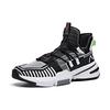 Anta Frivolous Series Cushioning, Wear Resistant Mid Top Basketball Shoes Men's Black White 112021609-3