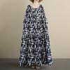 Long Sleeve Plus Size Vintage Dot New In Dresses for Women Casual Loose Spring Summer Autumn Dress