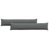 Sofa Cushions 2 Pcs Dark Grey 200 X 40 Cm Fabric