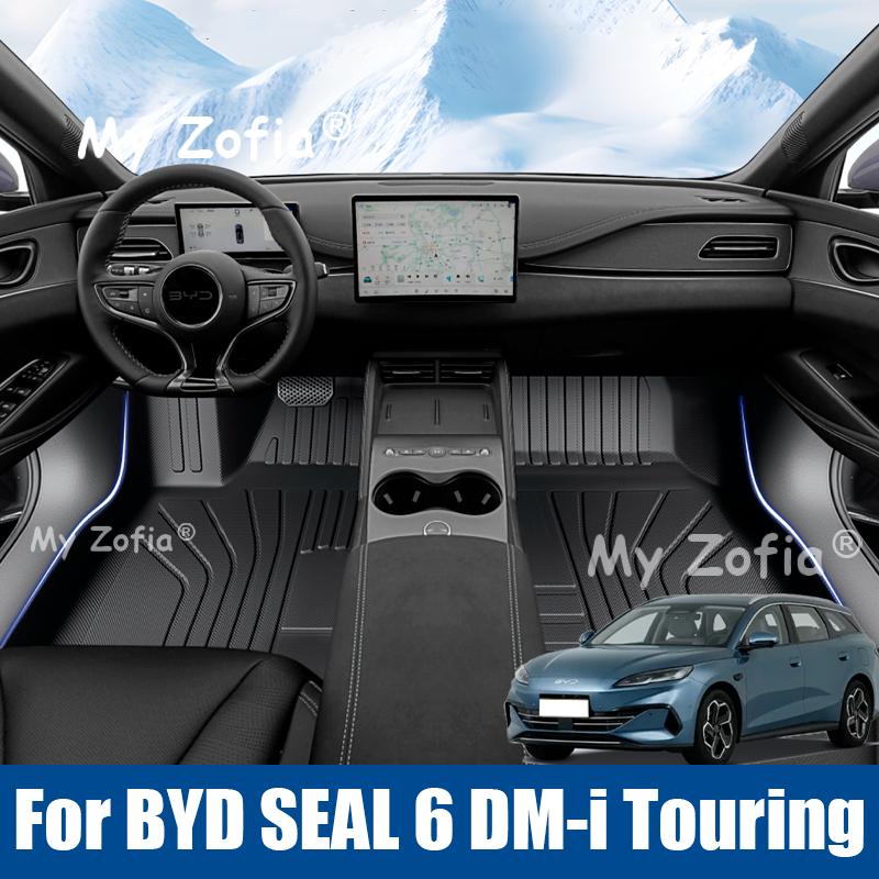 TPE Car Floor Mats For BYD SEAL 6 DM-i Touring 2025 2026 Car Trunk Mat Protection Mat Floor Liner Trunk Mats LHD Accessories