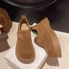 Thick-soled Heightening Women's Autumn New One-pedal Women's Shoes Retro Boken Single Shoes Casual