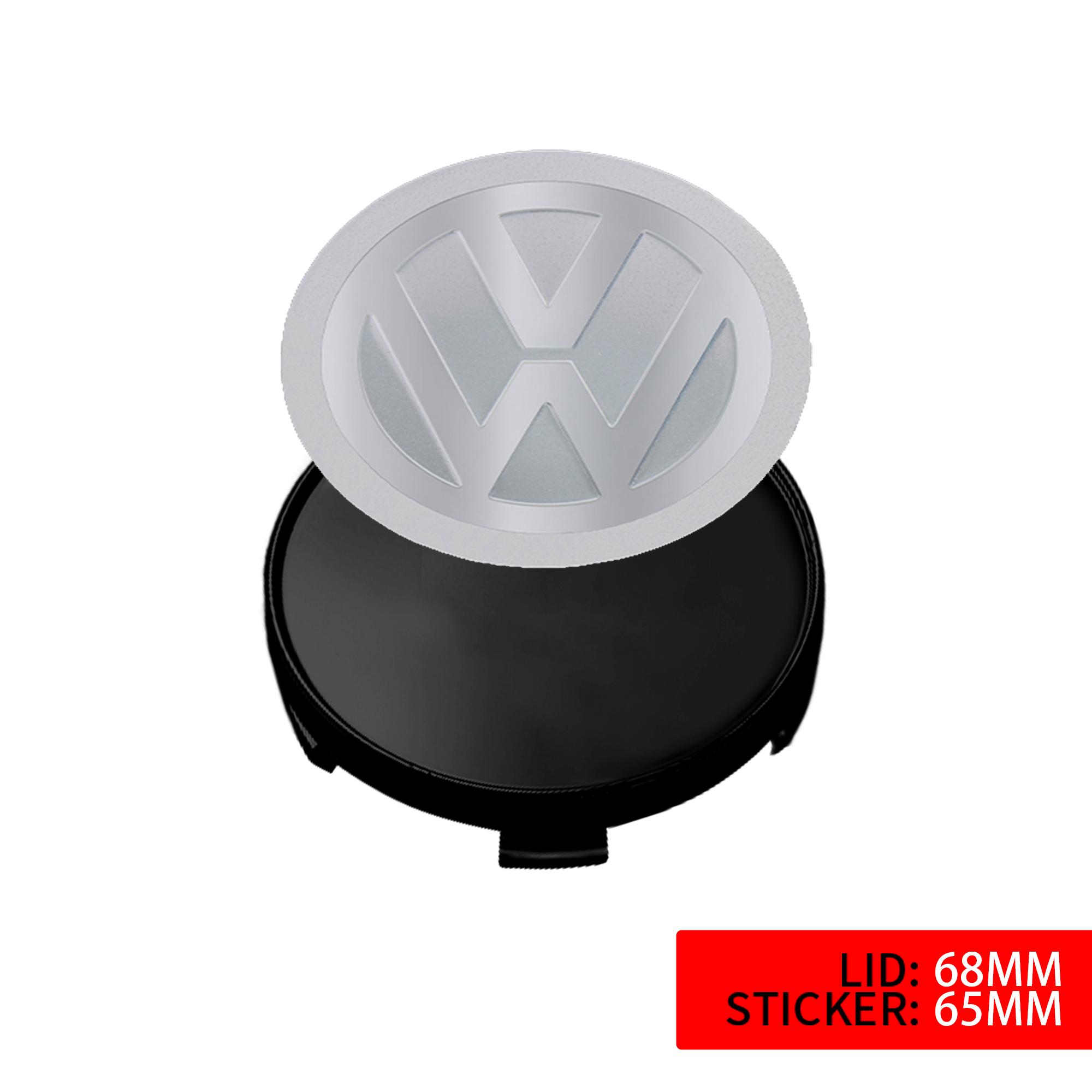 

For VOLKSWAGEN VW 4pcs 60/63/68mm Car Wheel Tire Center Covers Emblem Wheel Hub Covers Auto Accessories For VW R Rline Golf 4Mot 4pcs