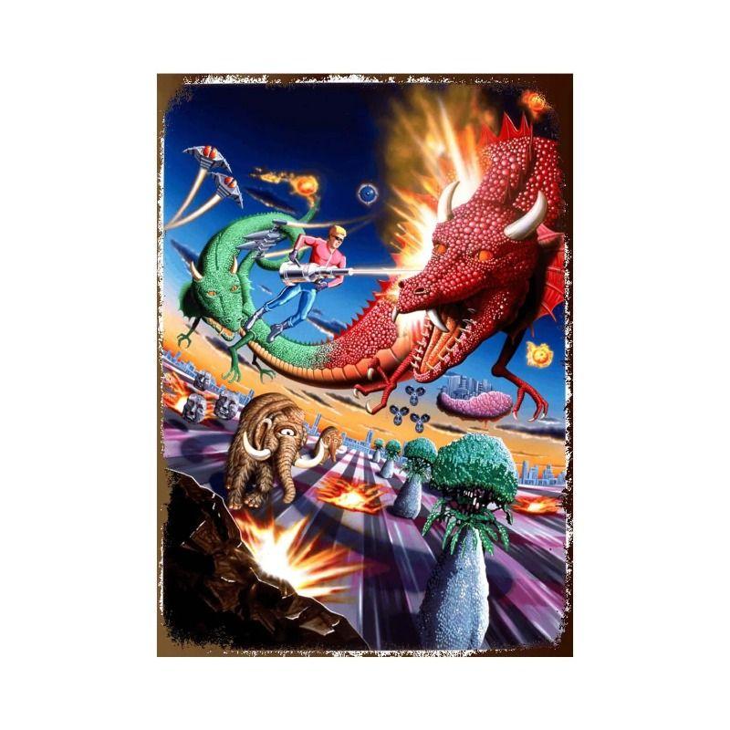 

Space Harrier Arcade Metal Sign, Retro Video Game Wall Art