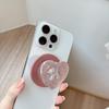Glitter Heart Airbag Mobile Phone Holder with Magnetic Suction
