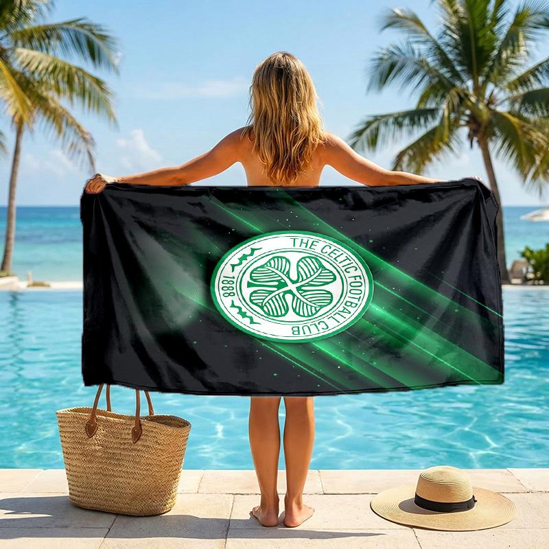 Asciugamano da Spiaggia Celtic FC Asciugatura Rapida Microfibra Assorbente Portatile da Viaggio Asciugamano da Nuoto