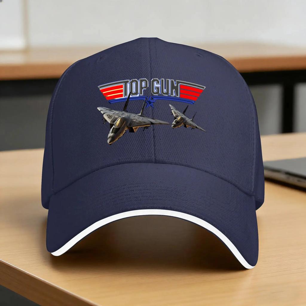 Top Gun Baseball Cap Hunting Camping SunProof Trucker Hat Unisex Women Stylish Print Snapback Cap