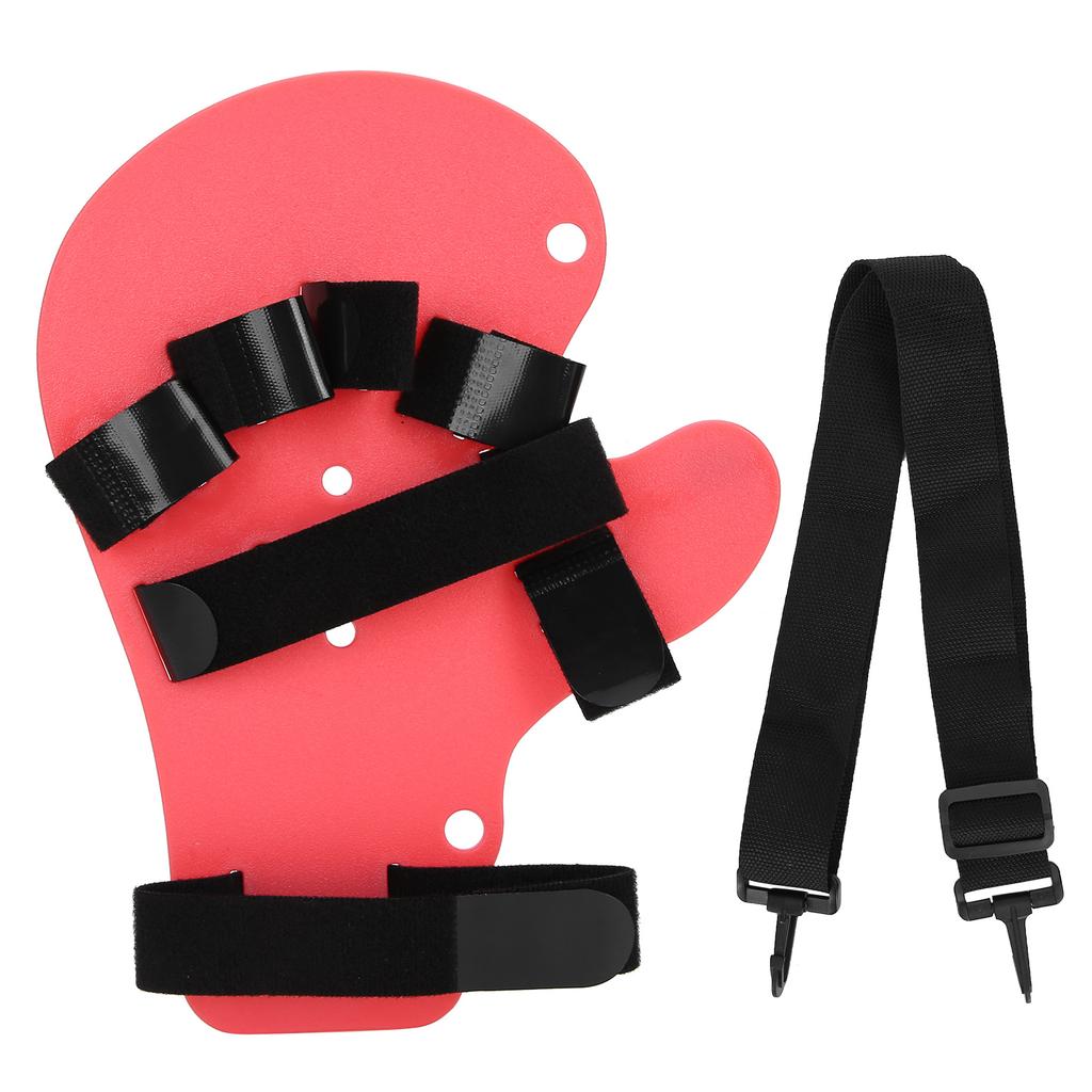Adult Finger Orthotics Board Stroke Hemiplegia Hand Finger Separate Plate Splint (Sling Type)Pink
