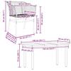 5 Piece Black Poly Rattan Outdoor Dining Set