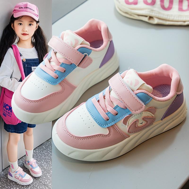 

Kids Sports Shoes Non-Slip Boys Girls Casual Shoes Sneakers Soft Sole 2025 New Children Running Shoes Cute Panda Comfortable 26 розовый