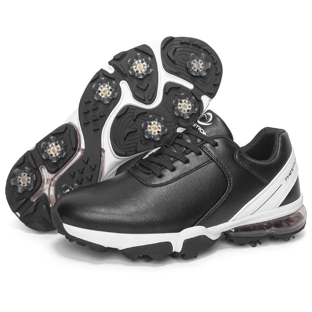 

Обувь для гольфа Lechuang THESTRON с гвоздями, профессиональная водонепроницаемая обувь для гольфа на воздушной подушке, размер 39-48, мужская US 14-EUR 48 слоновая кость