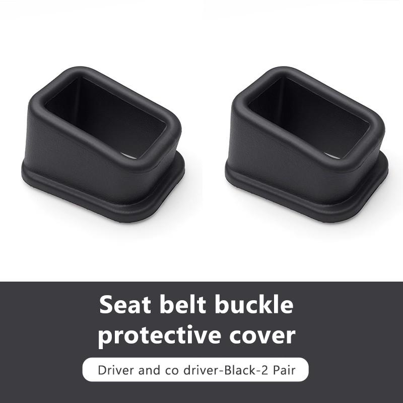 SEAMETAL 2PCS Car Seat Belt Buckle Cover EVA Anti Scratch Seatbelt Button Protector Seat Belt Protection Cover