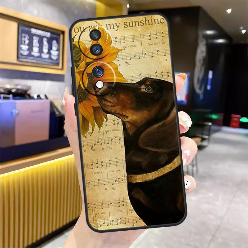 Dachshund Dog Animal For Honor Magic 8 7 6 5 Lite Case For Honor 200 400 Pro 50 70 90 X8c X8b X9a X9b X9c Win RT