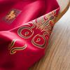 Children's Zodiac Horse Red Fleece Hoodie - Versatile Pullover for Older Kids
