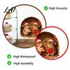 Party Background Decorations 3D Mouse Hole Wall Sticker for Christmas Decoration Realistic Santa Decal Waterproof PVC Festive Home Decoration