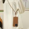 Full Grain Cowhide Leather Case for iPhone 17 Pro Max Air 16 Pro 15 14 Plus 13 12 11 Crossbody Long Strap Mobile Phone Cover