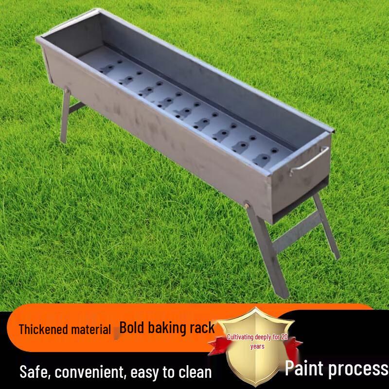 Portable Foldable BBQ Grill with Charcoal